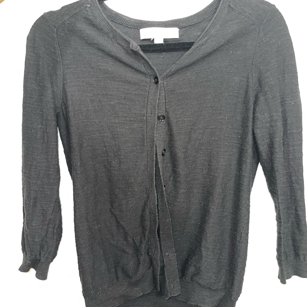 Black Button-Up Cardigan